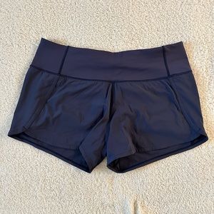 Lululemon Run Times Short II, Women’s size 6 in Cadet Blue, 4” inseam